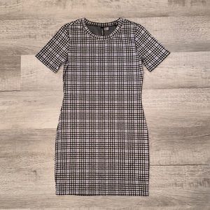 Checkered/Striped mini dress